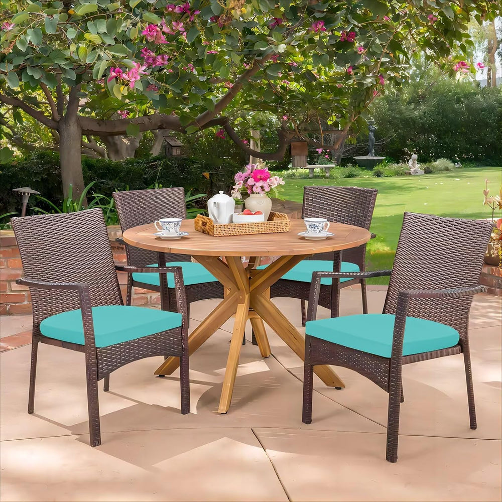 HARBOREST Outdoor Chair Cushions Set of 4, Water Resistant Patio Chair Cushio...