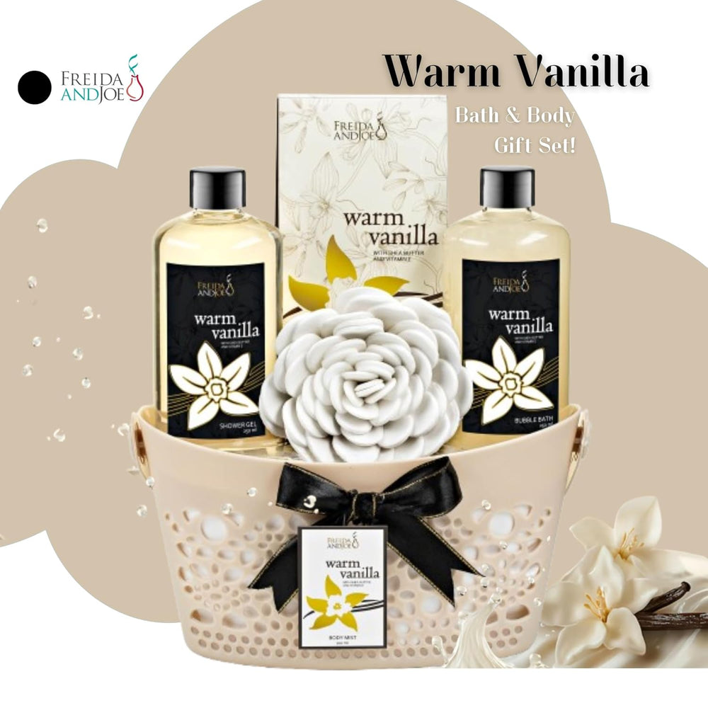 Bath & Body Gift Set for Men and Women Spa Kit with Shea Butter