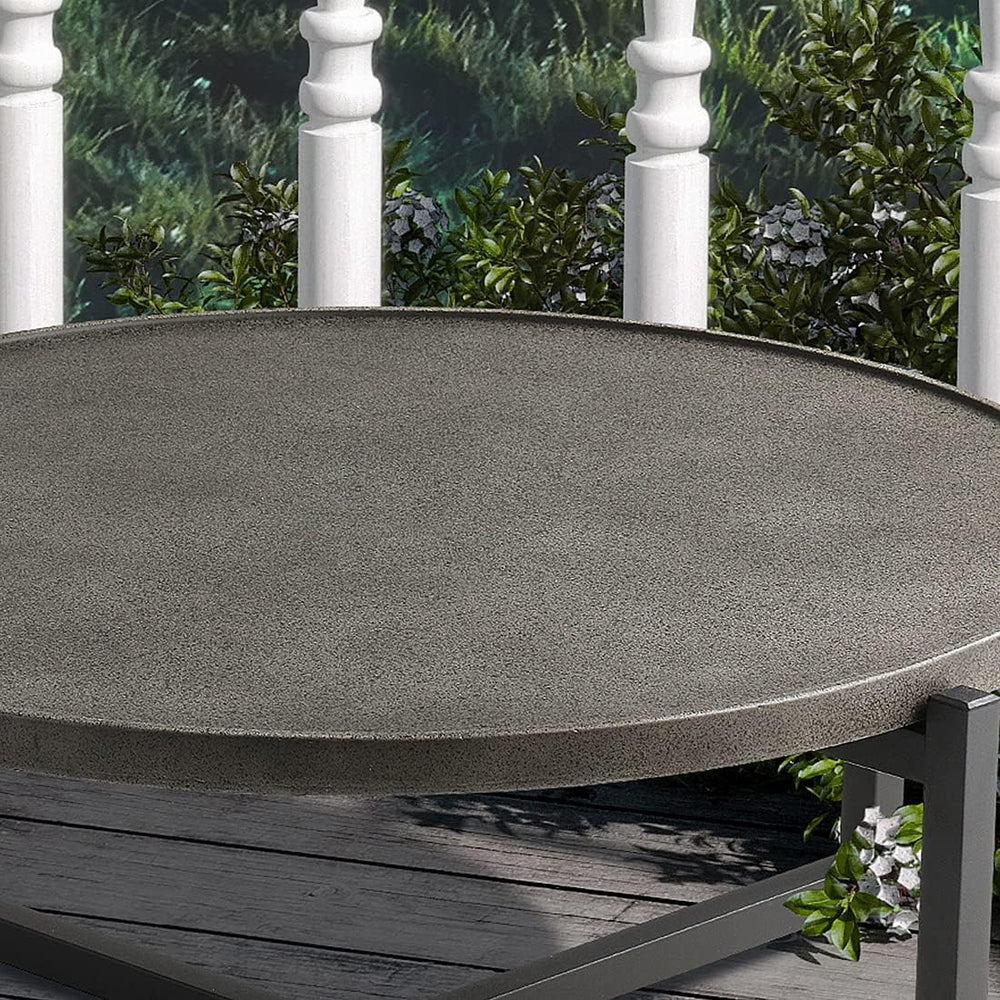 SUNBURY Outdoor Coffee Table Dark Grey, 12''H x 31.5''W Patio...