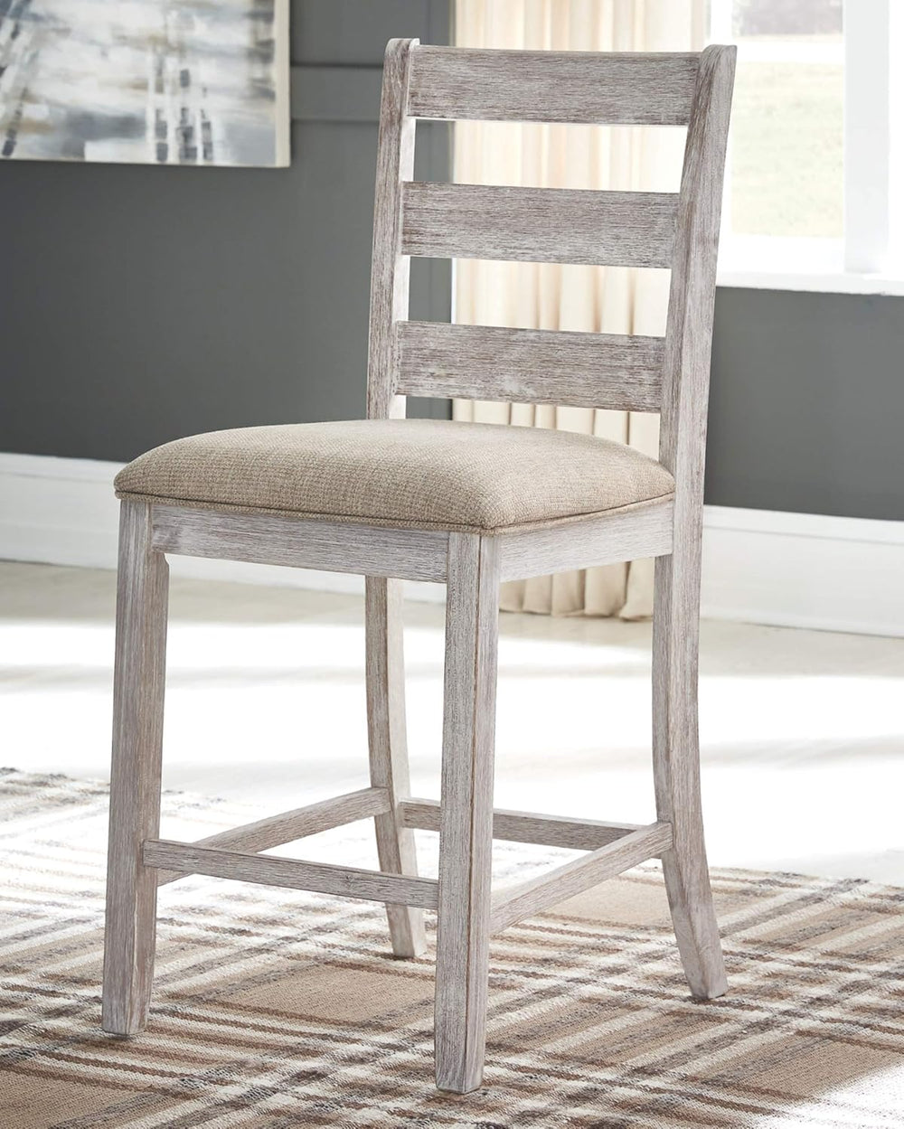 Signature Design by Ashley Skempton 3 Piece Counter Height Dining Set with 2 ...
