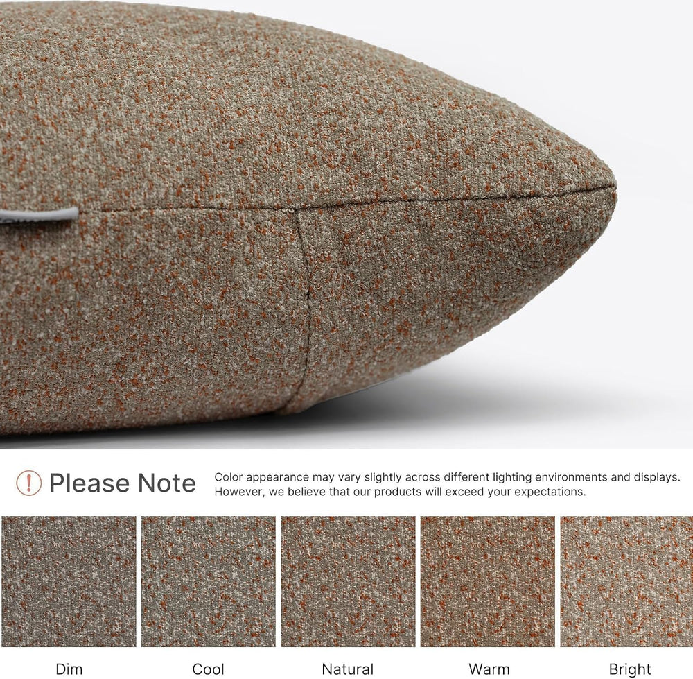 Outdoor Lumbar Pillow Set of 2 with Inserts, Outdoor Throw Pillow Water Resis...