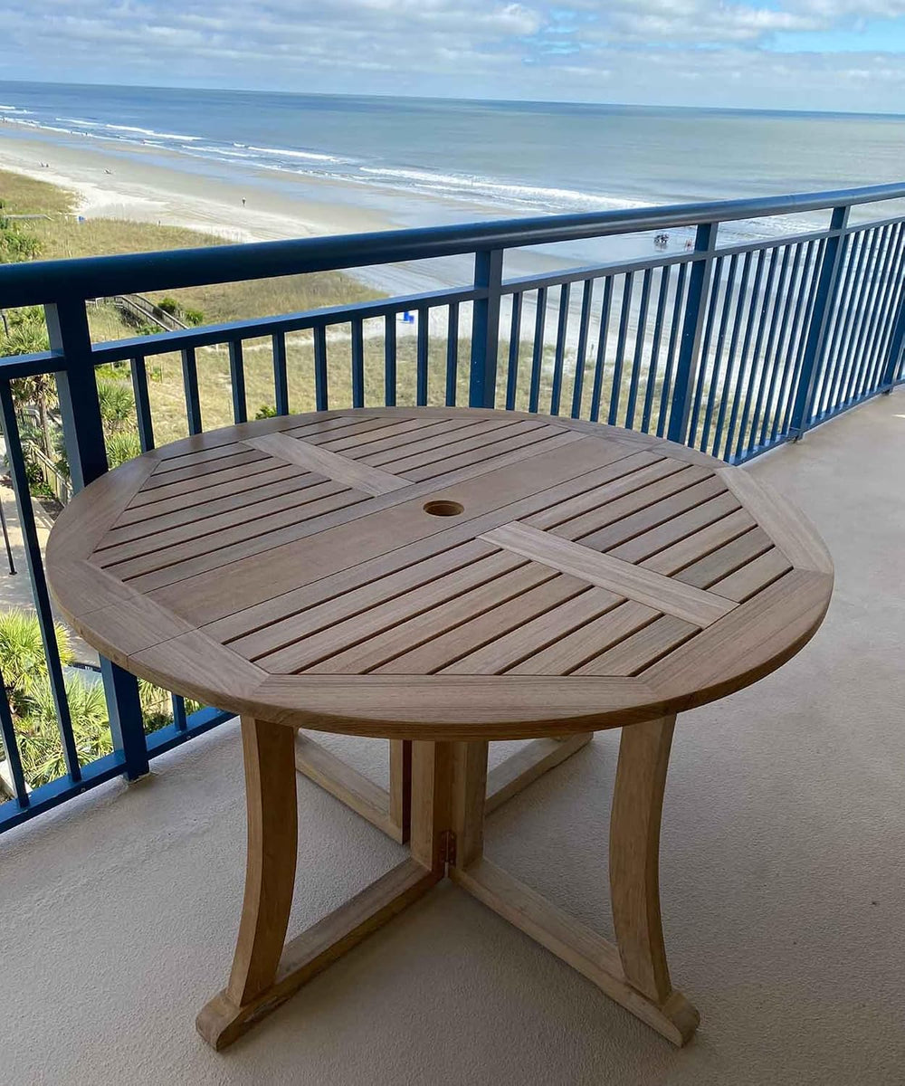 Savannah Teak Drop Leaf Table, Natural