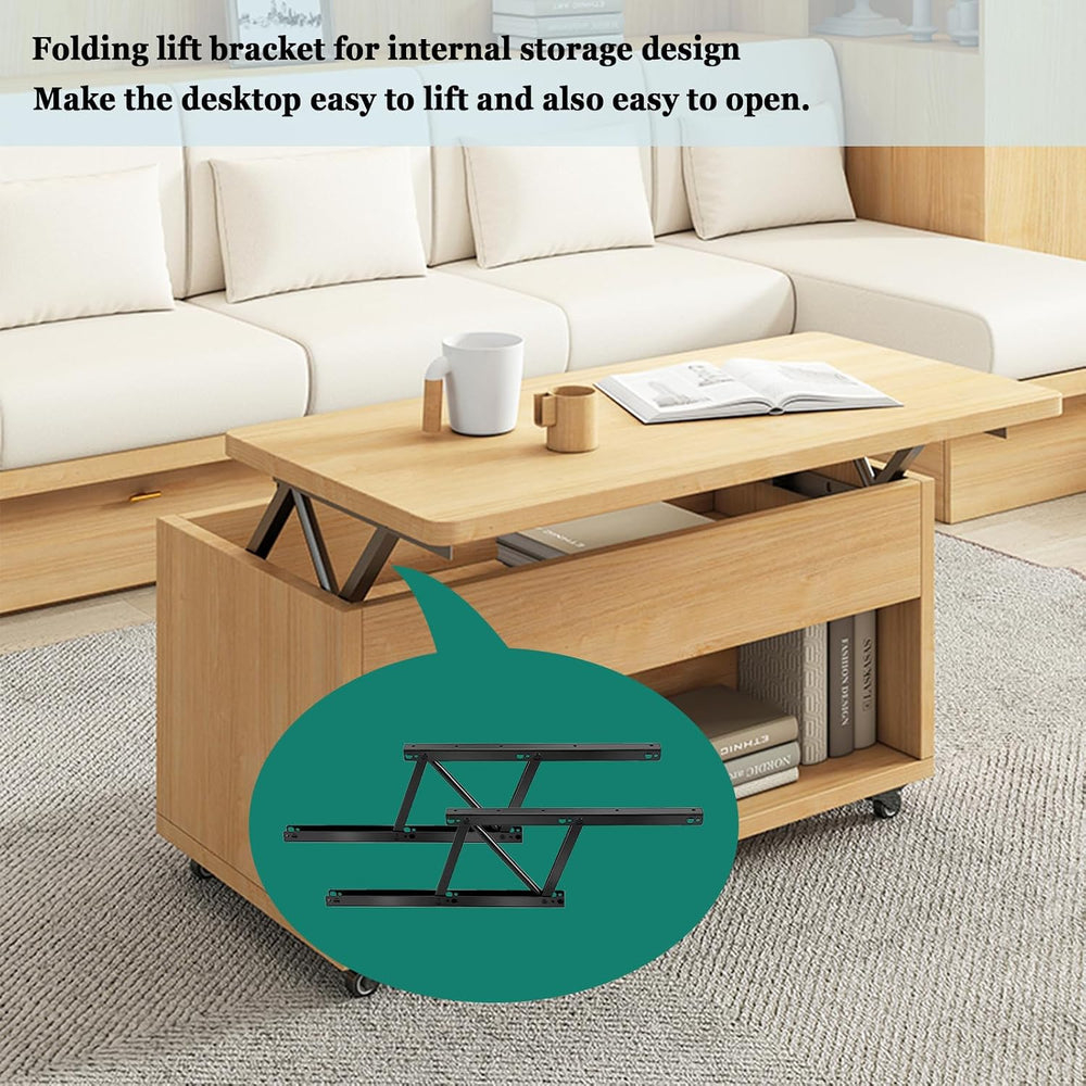2 Pcs Folding Lift Up Top Coffee Table Hinge,Coffee Table Lift Top Hardware, ...