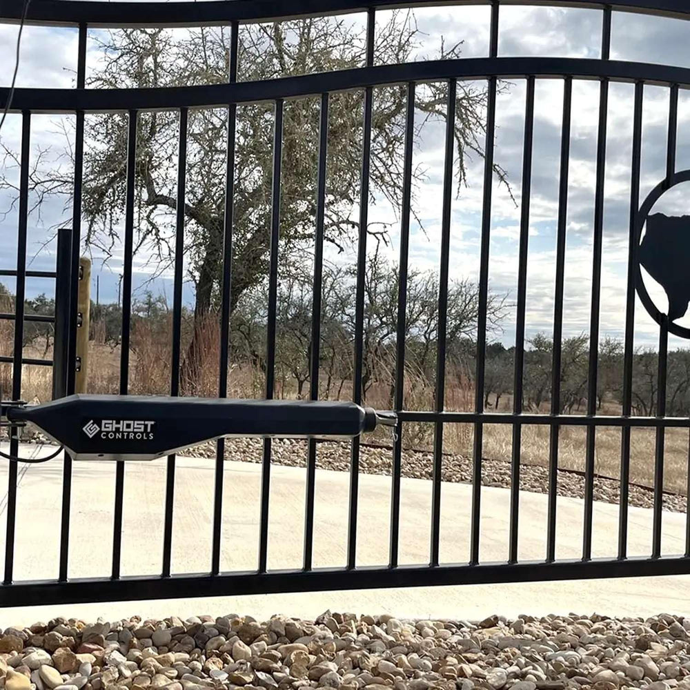 Ghost Controls D Series Single Smart Ready Automatic Gate Kit with Tube Gate ...