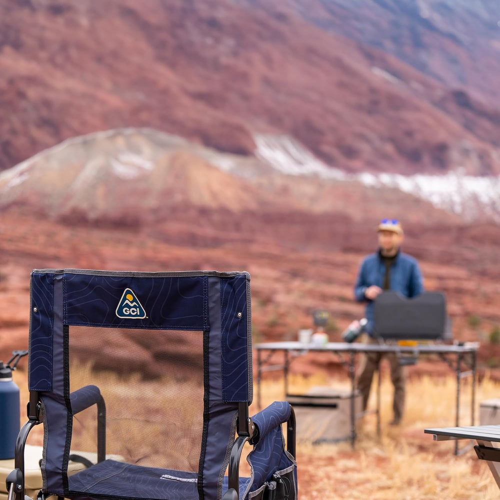 GCI Outdoor Stowaway Rocker - Navy Topo