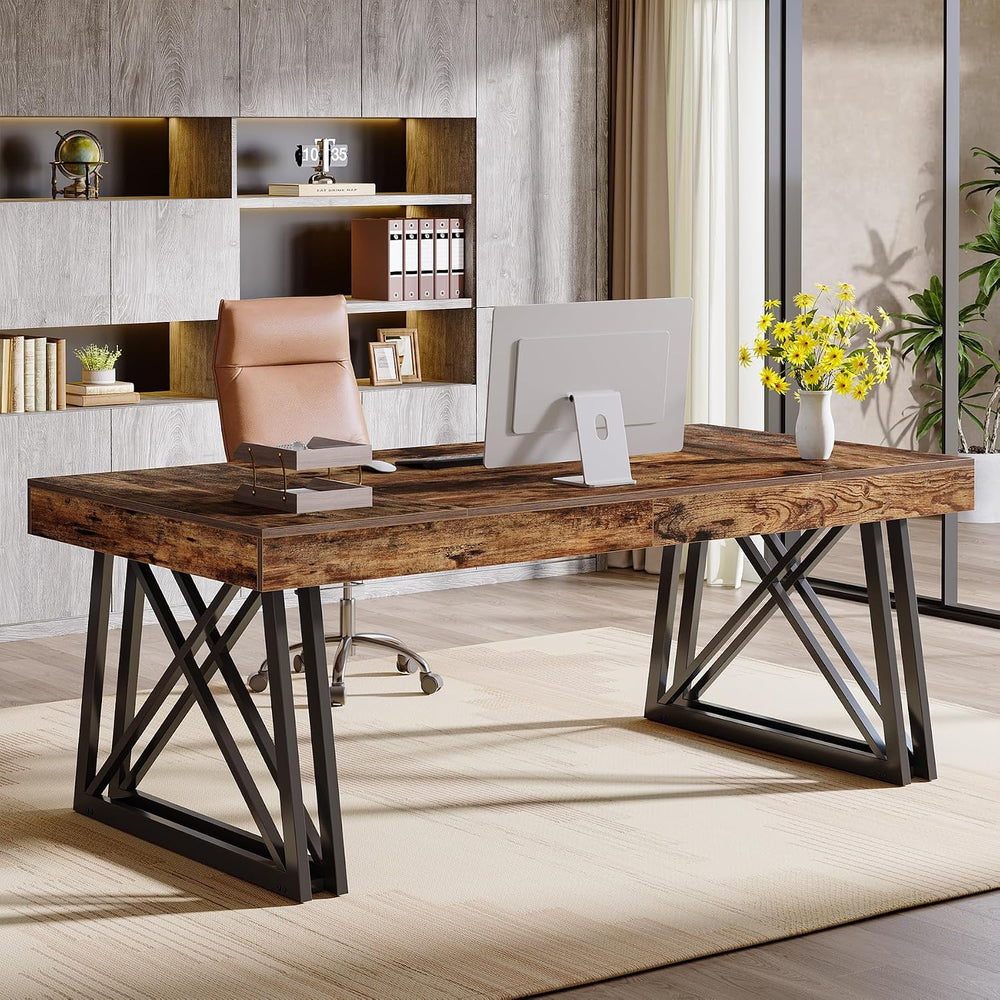 Tribesigns 63-Inch Executive Desk, Large Office Computer Desk