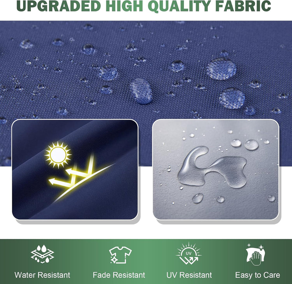 Outdoor Chair Cushions Set of 2, 22x22x3 Inch Waterproof & Fade Resistant...