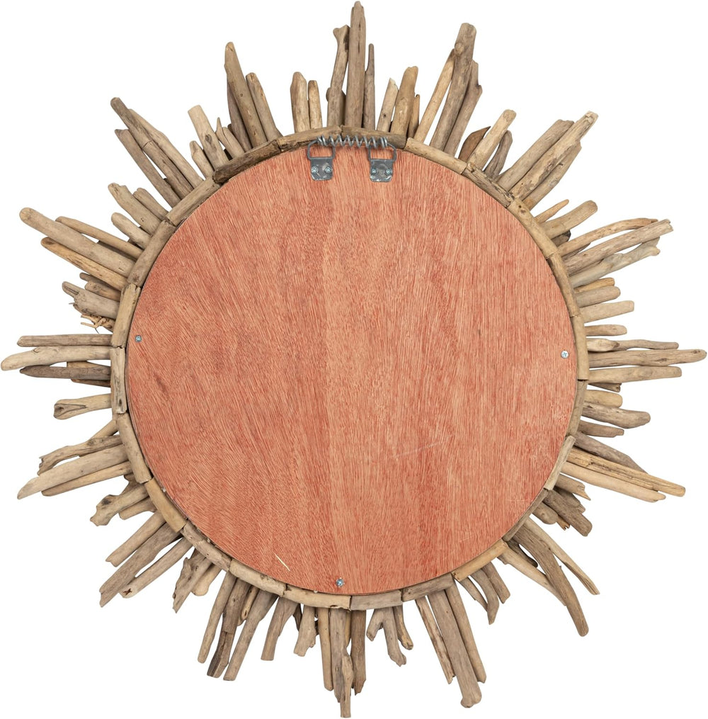 Creative Co-Op Driftwood Sunburst Mirror