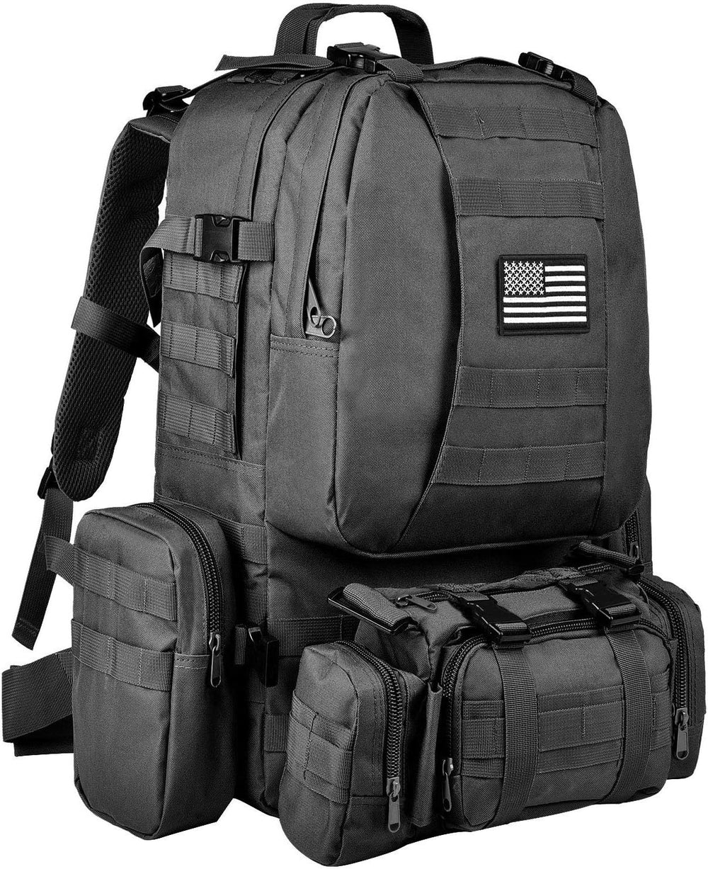 CVLIFE Tactical Backpack, 60L Large Rucksack Backpack for Men