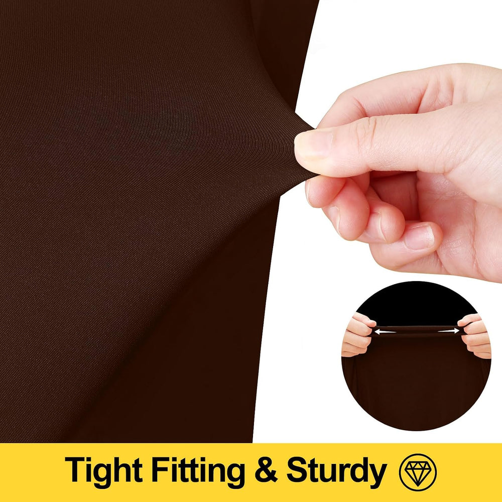Smiry Spandex Elastic Fitted Table Cloth Skirt for 6FT Rectangle Table