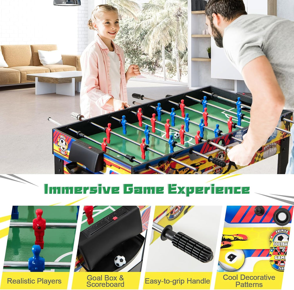 GYMAX 12 in 1 Multi Game Table, 48" Combo Game Table w/Billiards, Foosba...