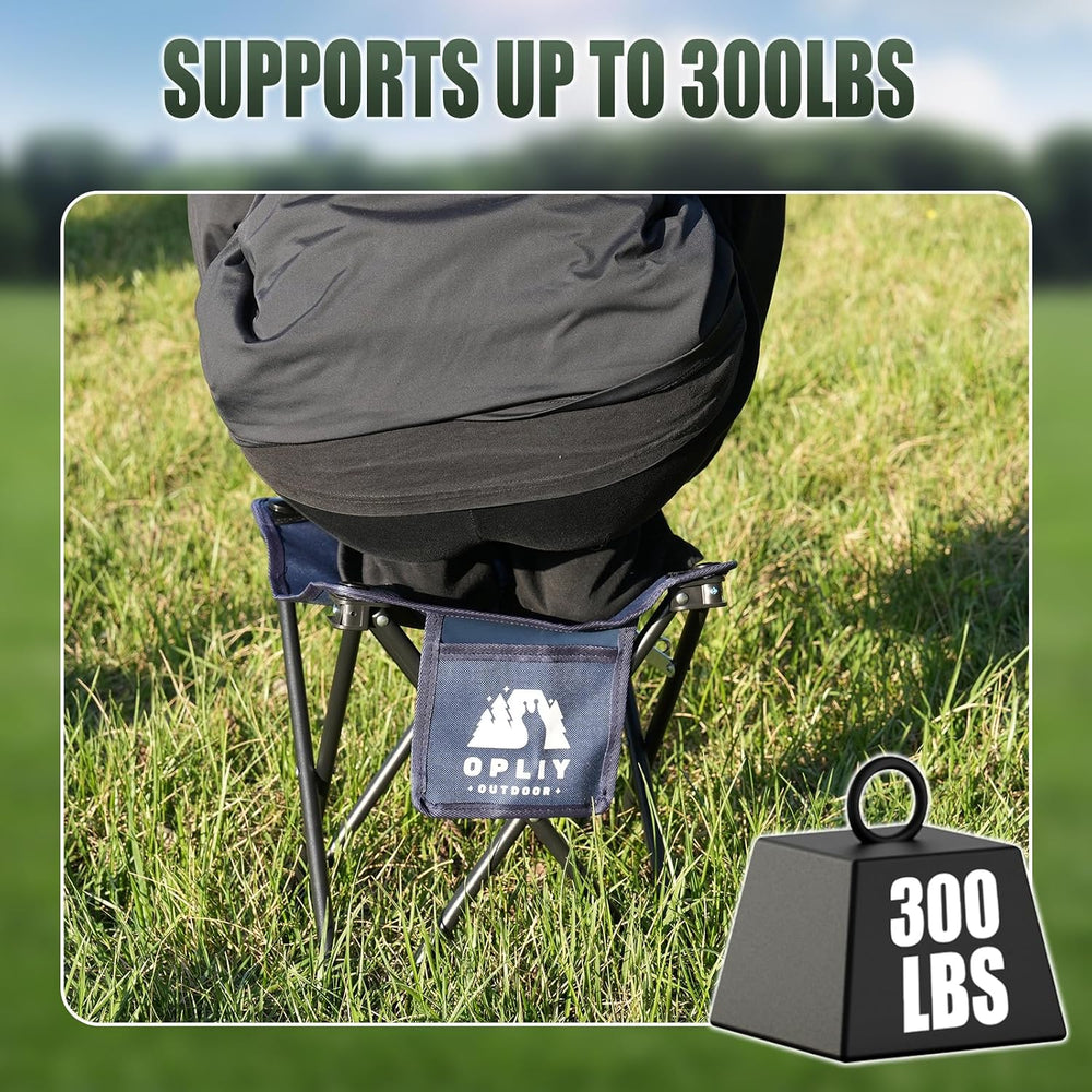 Opliy Camping Stool 2Pack Upgrade Foot Stool for Camping Fishing Hiking Garde...