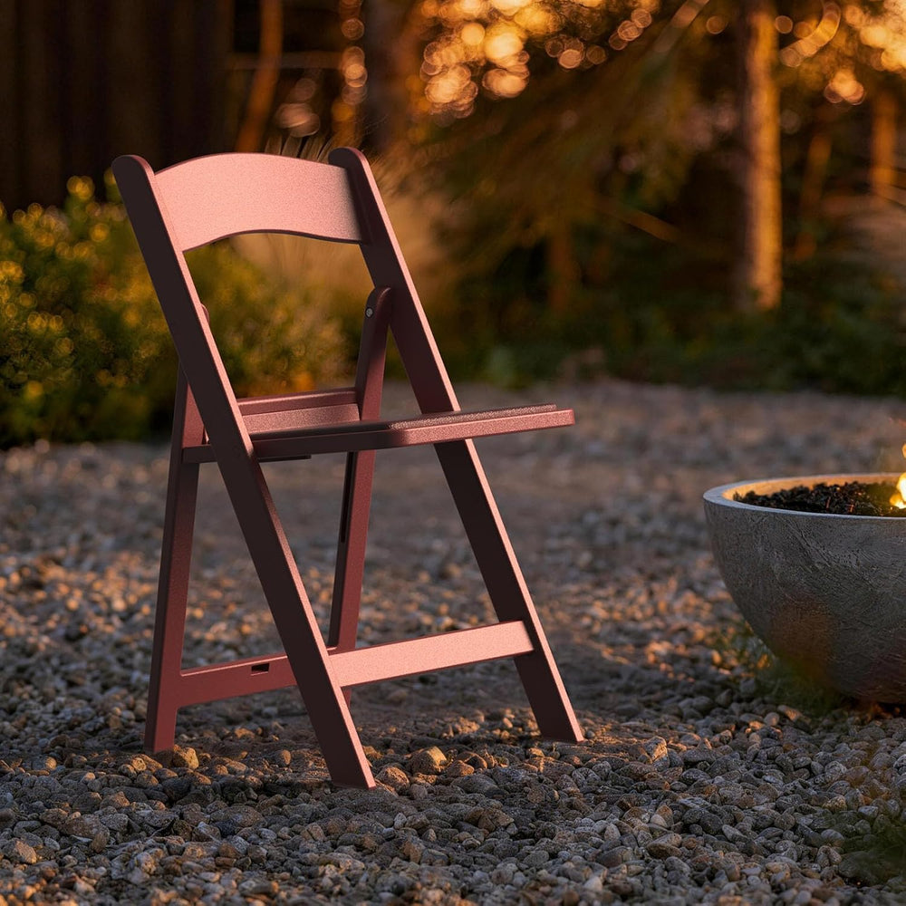 Nazhura Garden and Patio Folding Chair for Events and Wedding, Lightweight wi...