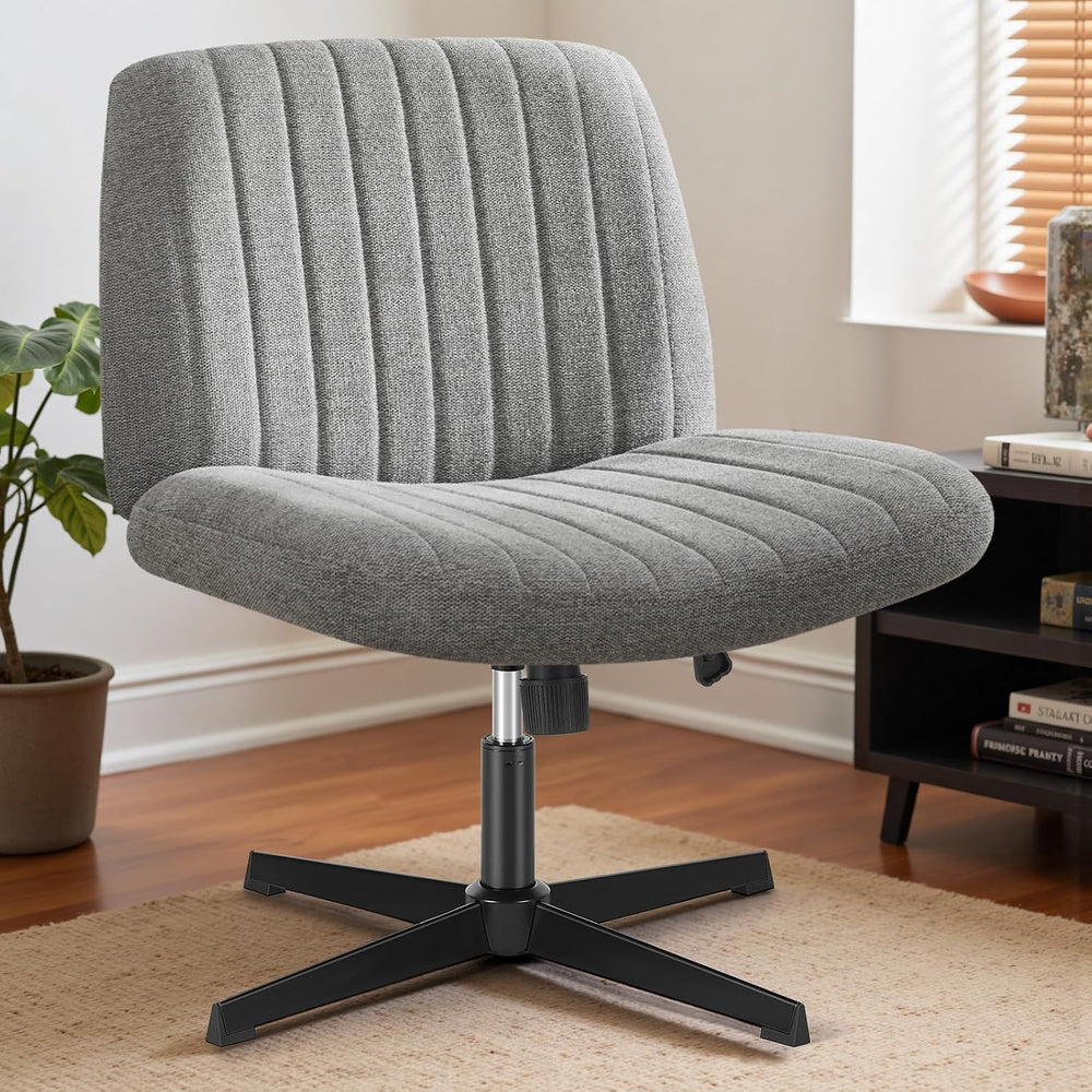OLIXIS Criss Cross Chairs, Cross Legged Vanity Chair, Home Office Desk