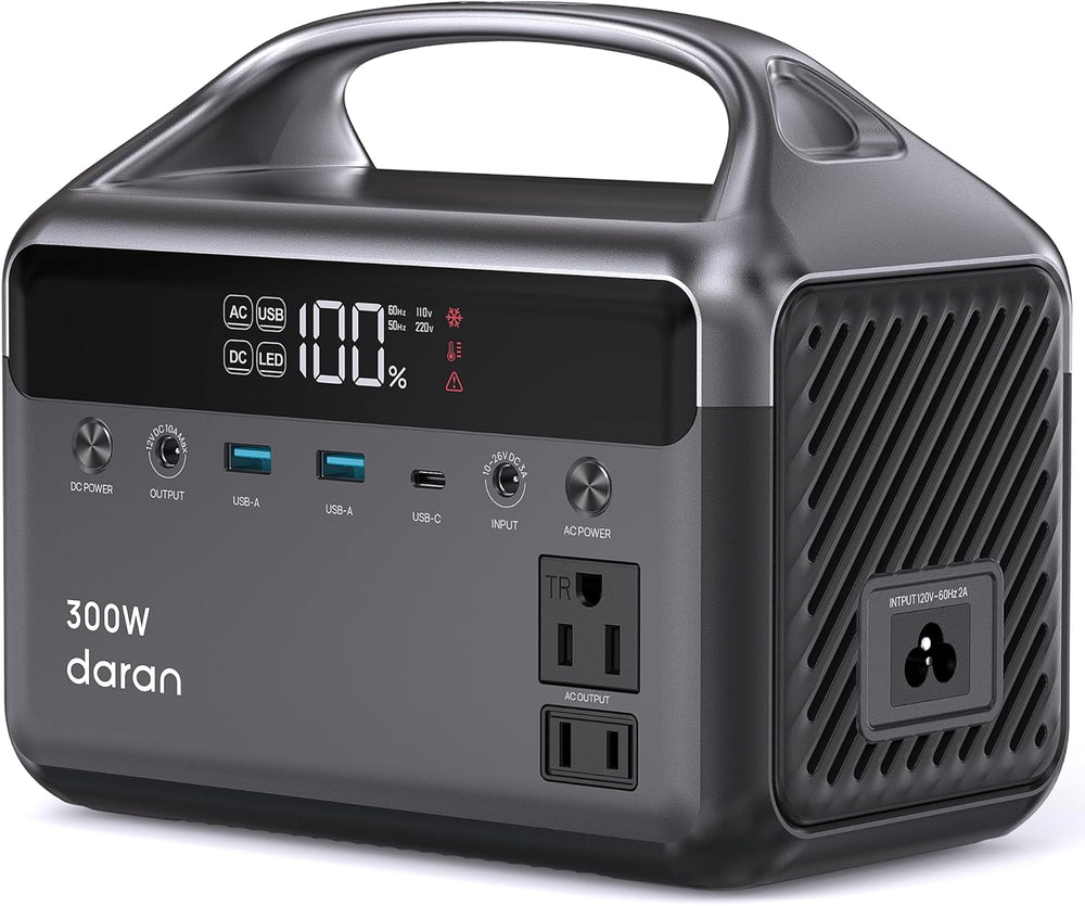 DaranEner Portable Power Station, 300W (Surge 600W) 192Wh Power Bank with 110...
