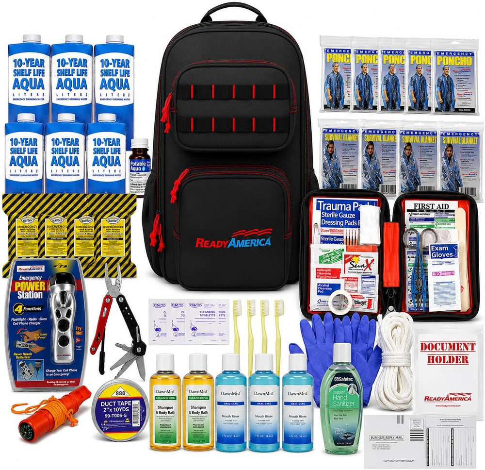 Professional Emergency Survival Kit, 2-Person, 72-Hour, 3-Day Earthquake Emer...