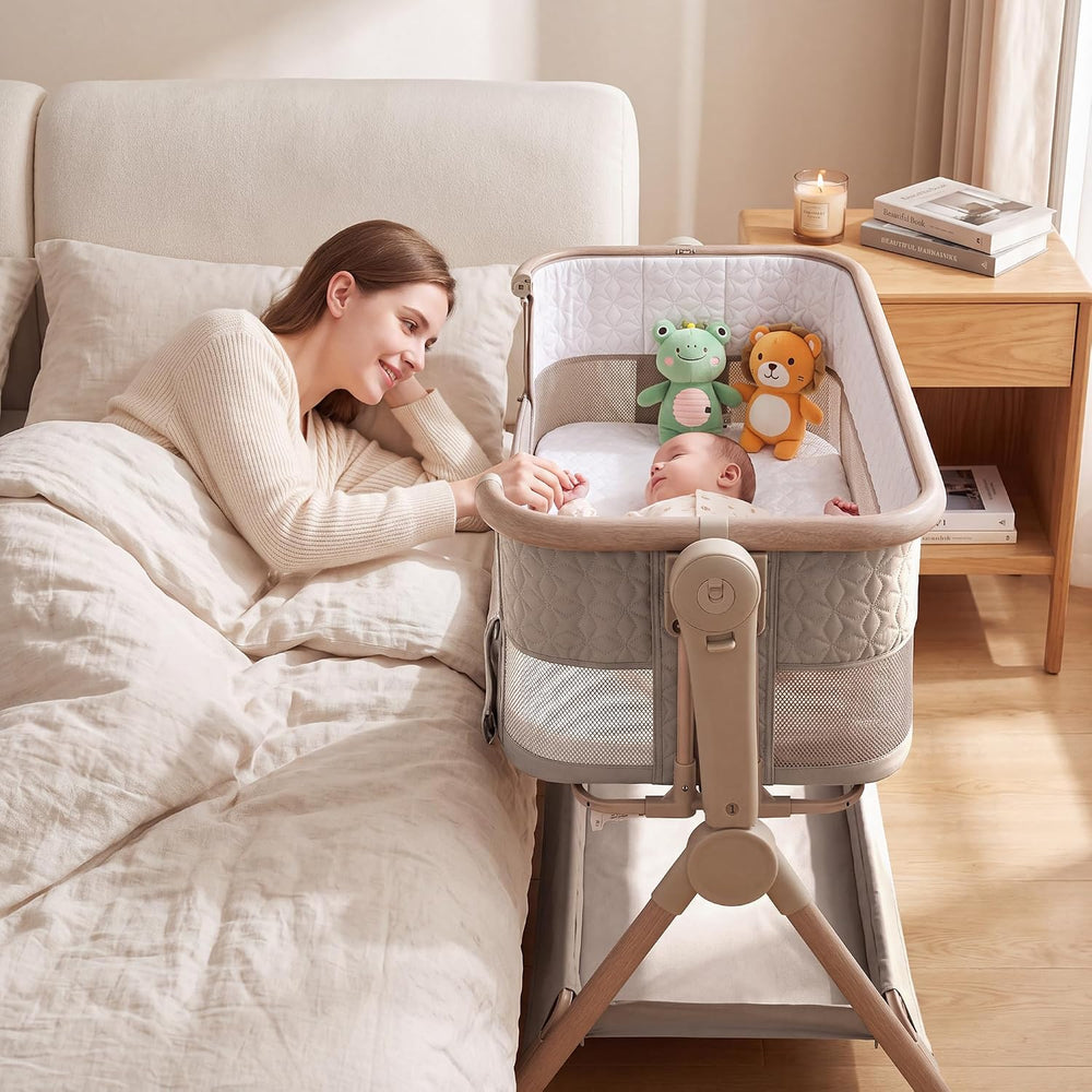 Bassinet Bedside Sleeper for Newborns, Tool-Free, Stable and Secure