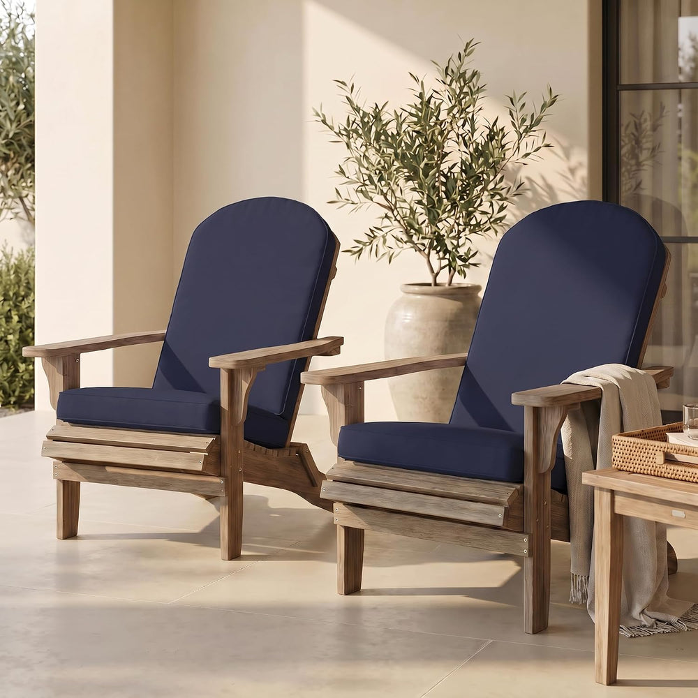 RSH Décor Set of 2 Sunbrella Foam Adirondack Chair Cushions | 48” x 20” x 2” ...