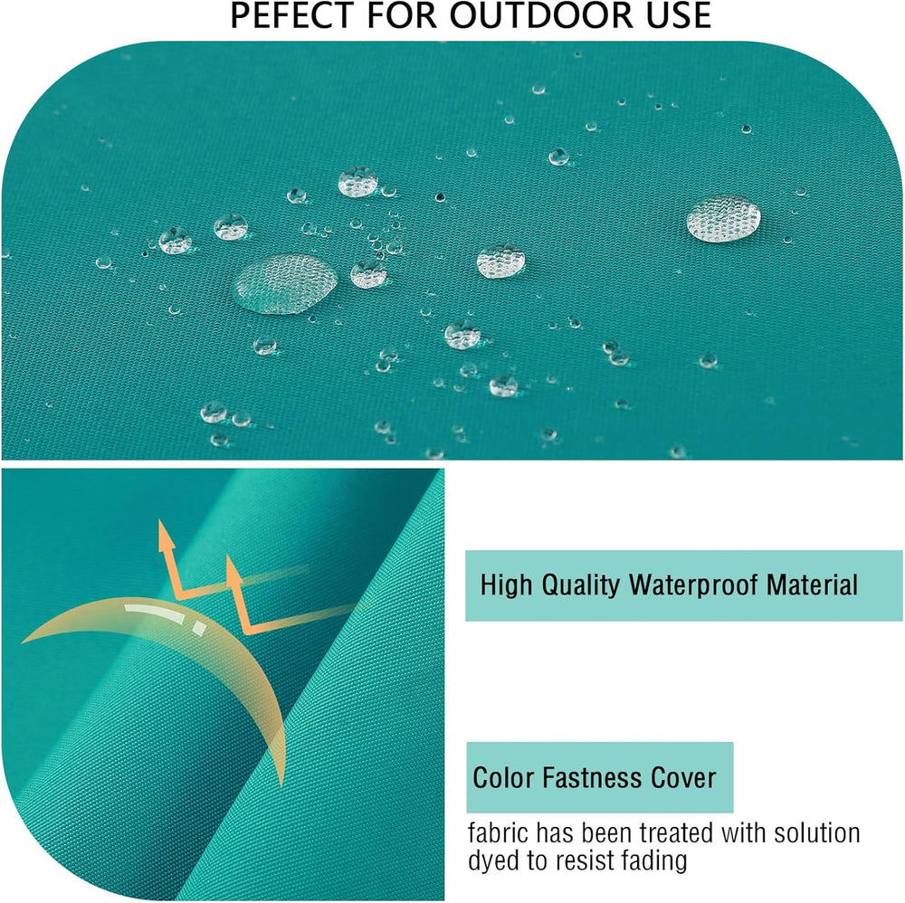 idee-home Outdoor Chair Cushions Set of 2, Waterproof Outdoor Seat Cushions