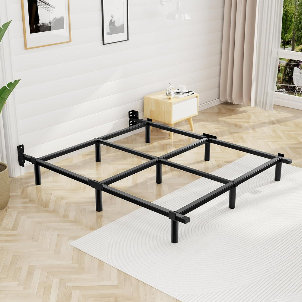 Queen Bed Frame, 7 Inch Heavy Duty Metal Base for Box Spring, 9 Legs