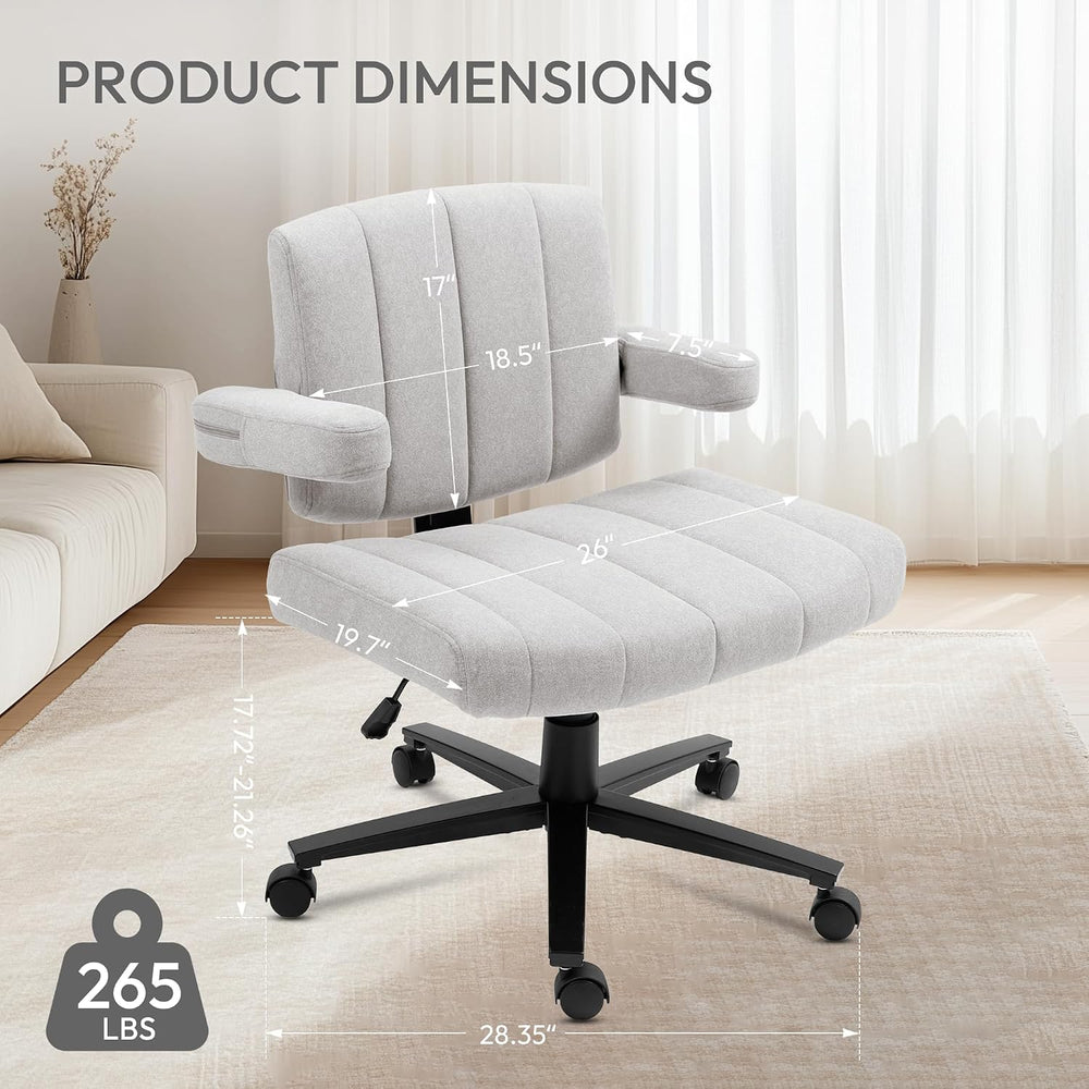 Vigosit Criss Cross Office Chair, Plush Oversized for Cross-Legged Sitting, A...
