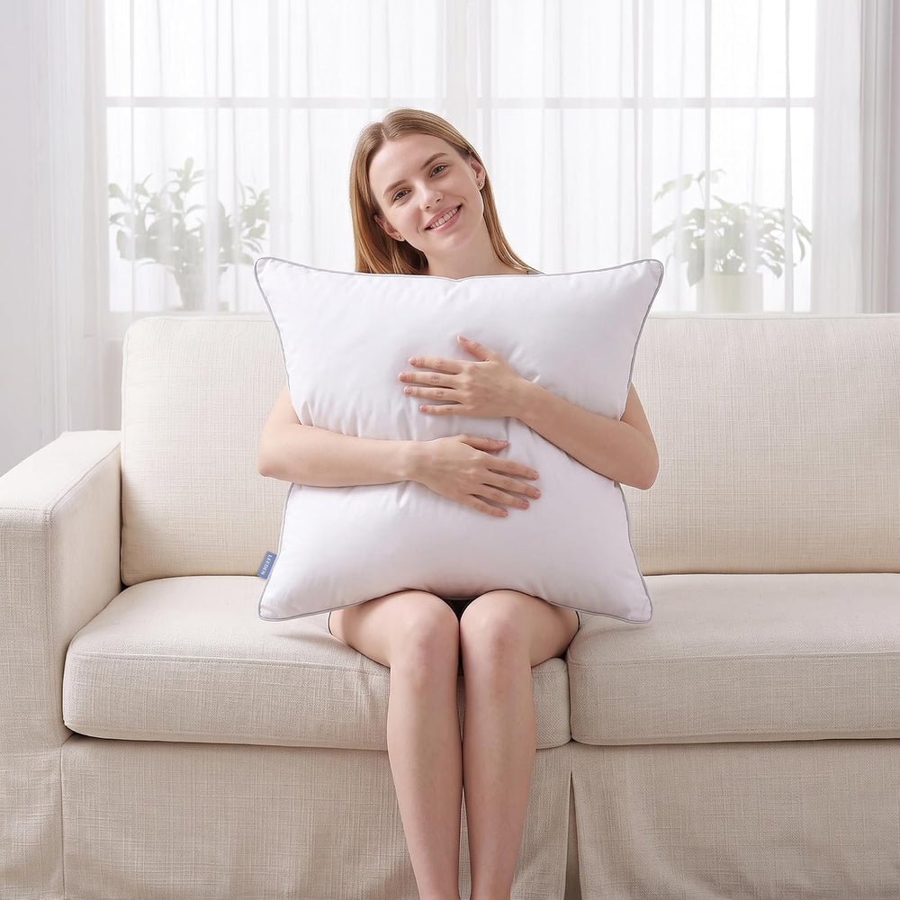 Leeden 26x26 Pillow Inserts Set of 2-26 Inch Oversized Pillow Insert, Soft Fl...