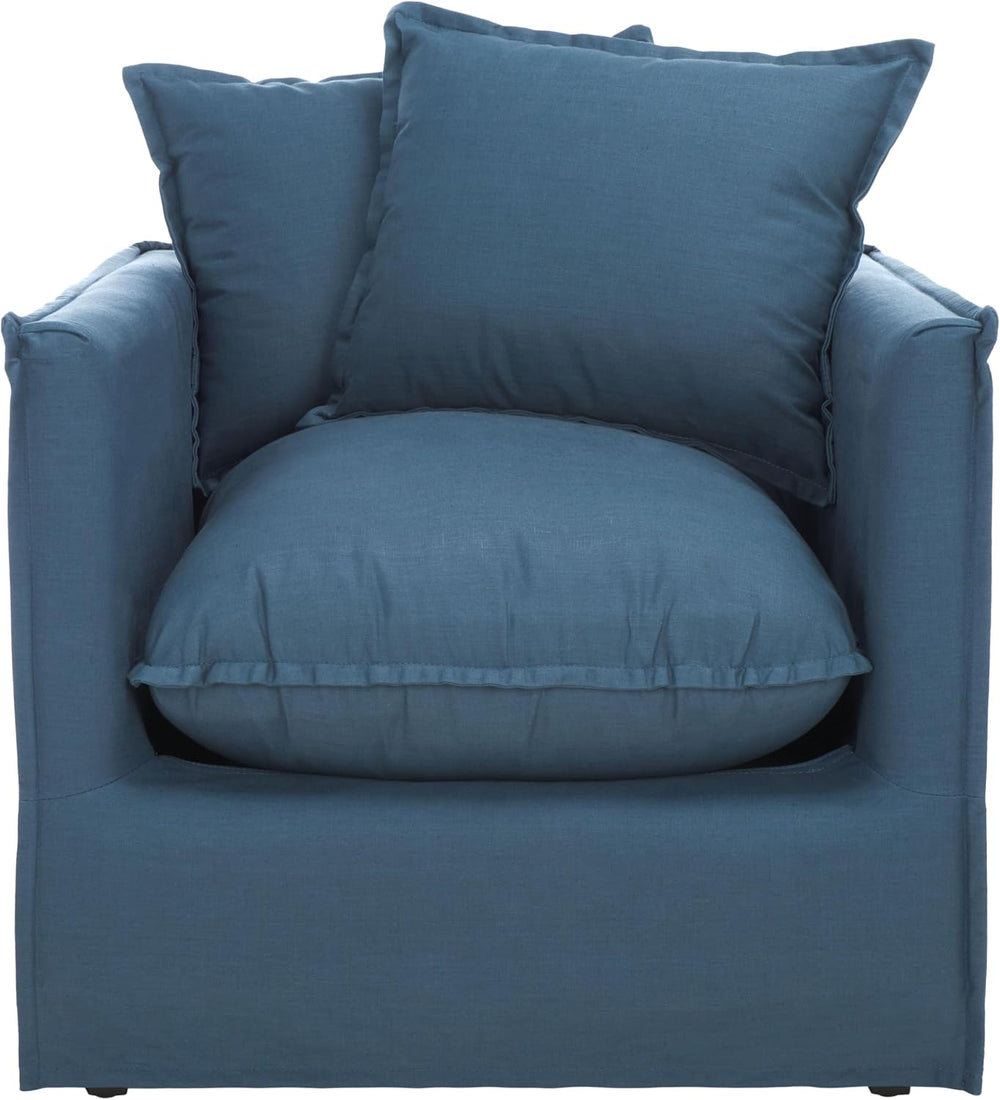 Safavieh Mercer Collection Joey Arm Chair, Blue