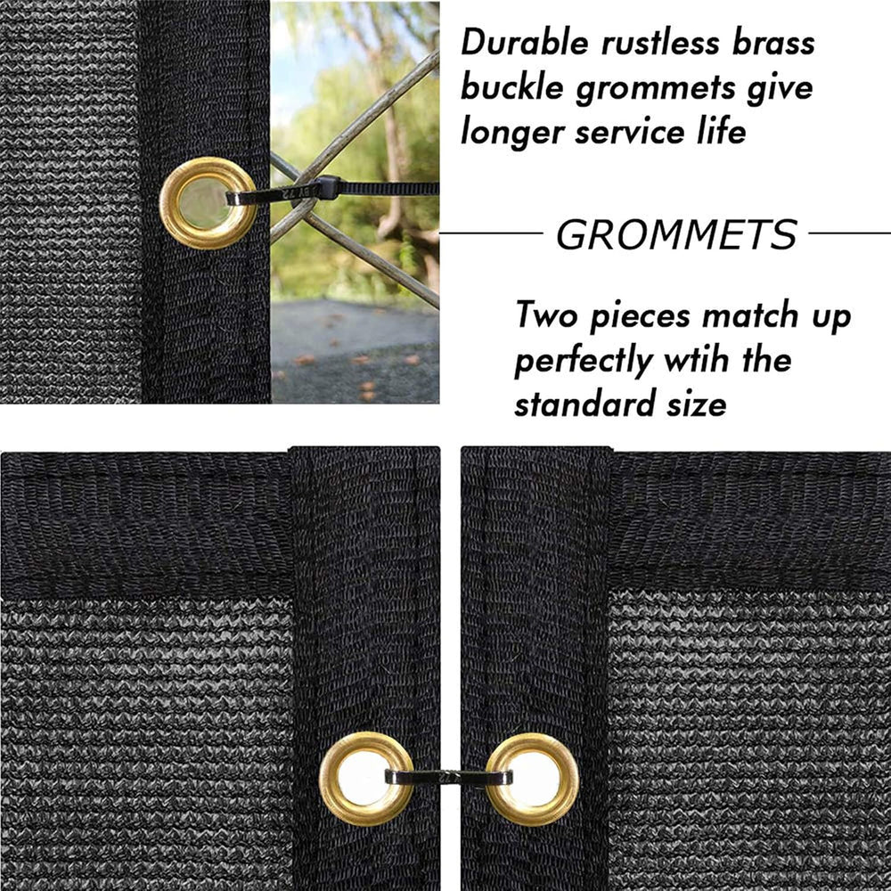 UPGRADE Privacy Screen Fence 8' x 50' Commercial Shade Cover with Bra...
