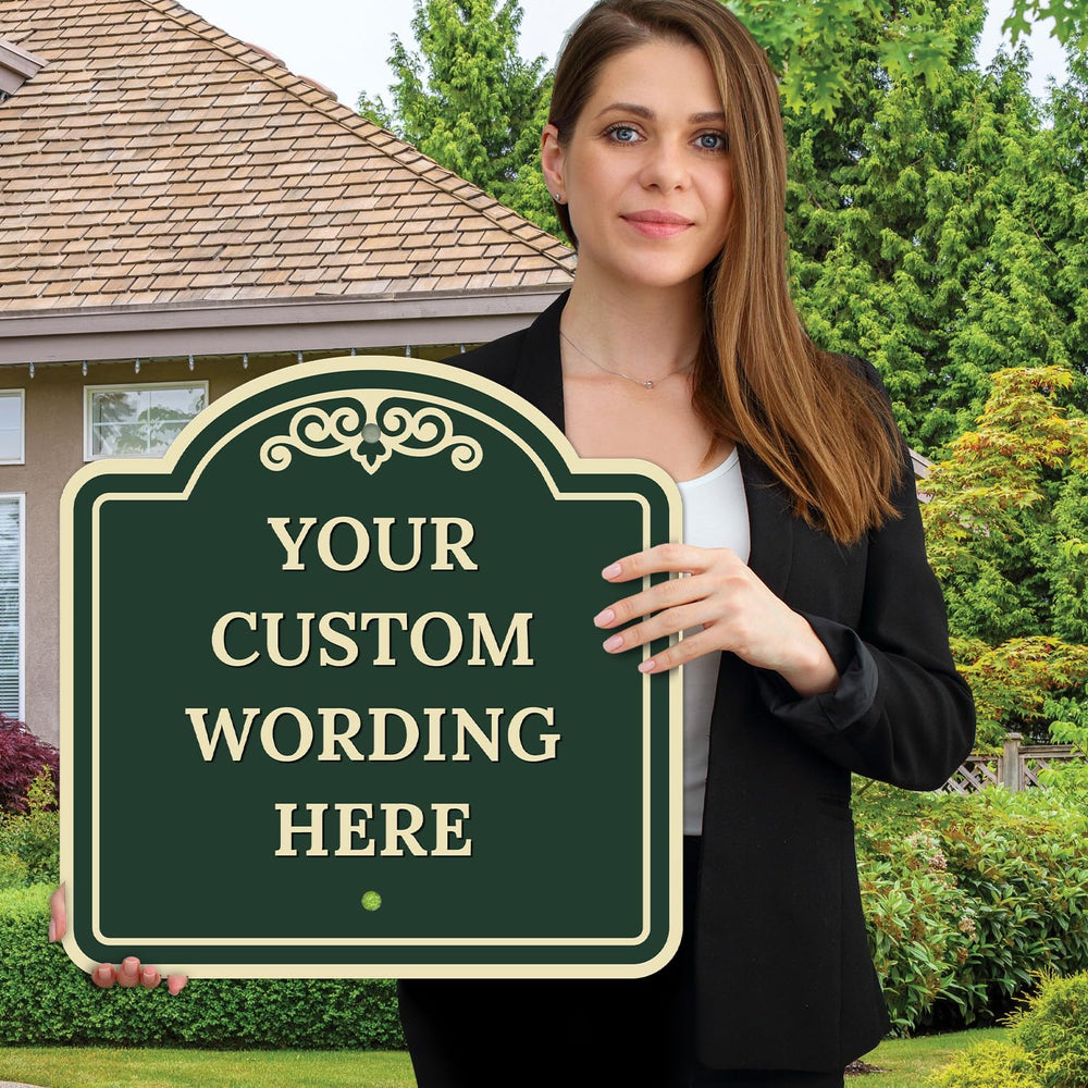 Custom Decorative Sign, Personalized Metal Sign for Business, Driveway, Home,...