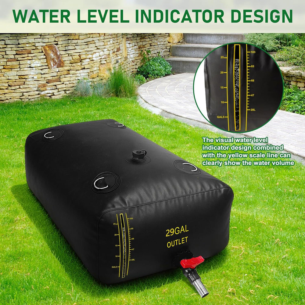 110L/29 Gal Water Bladder Tank with Water Level Indicator