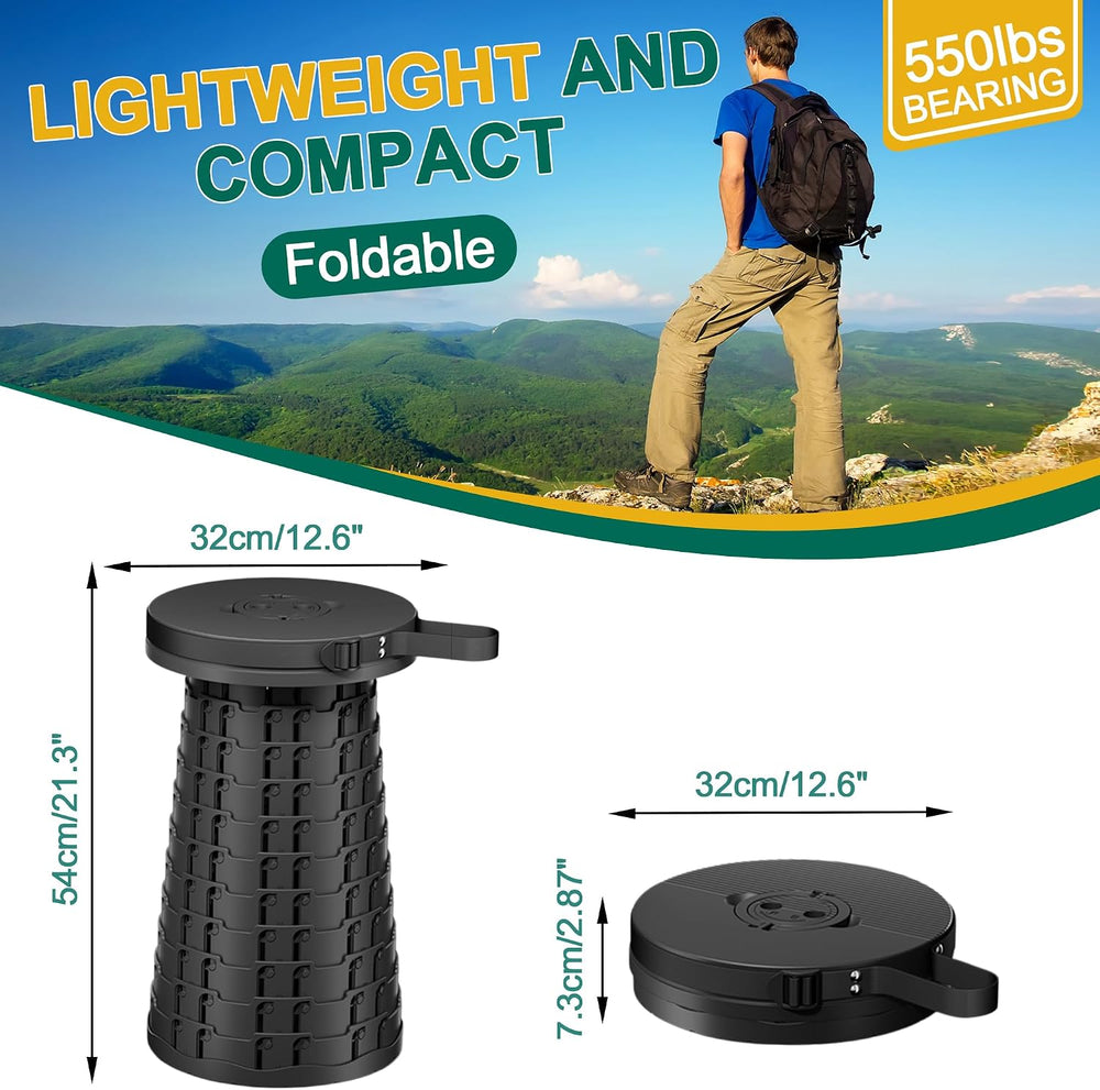 XXXL Collapsible Stool, 21.3" Portable Stool for Adults