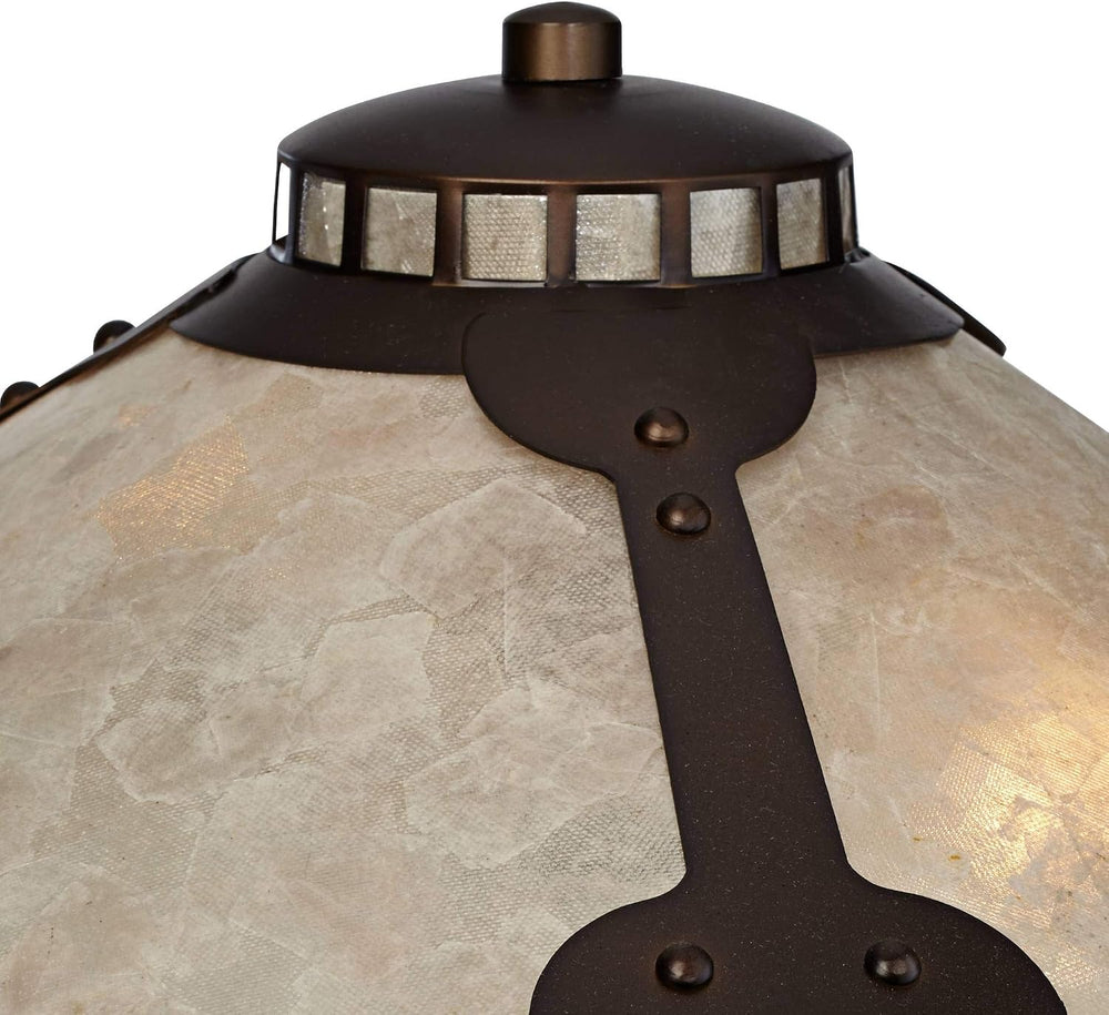 Iron Samuel 20" Small Table Lamps Set of 2 Bronze with USB Charging Port