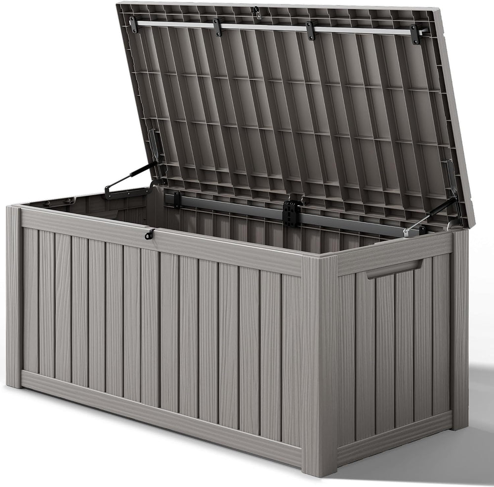 KAMABOKO Outdoor Storage Box, 150 Gallon Deck Box Outdoor Waterproof