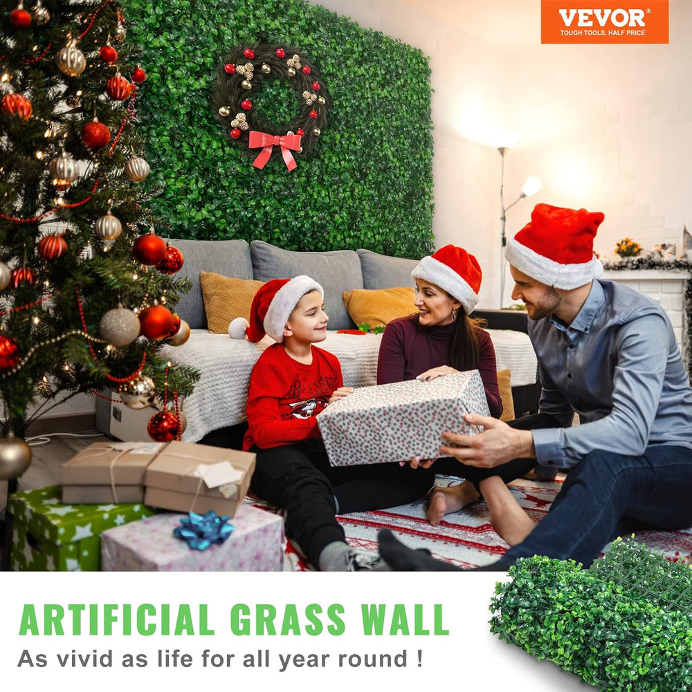 VEVOR 12PCS Grass Wall Panels, 24 x 16 in for 32 Sq Ft, Boxwood Hedge Wall Pa...