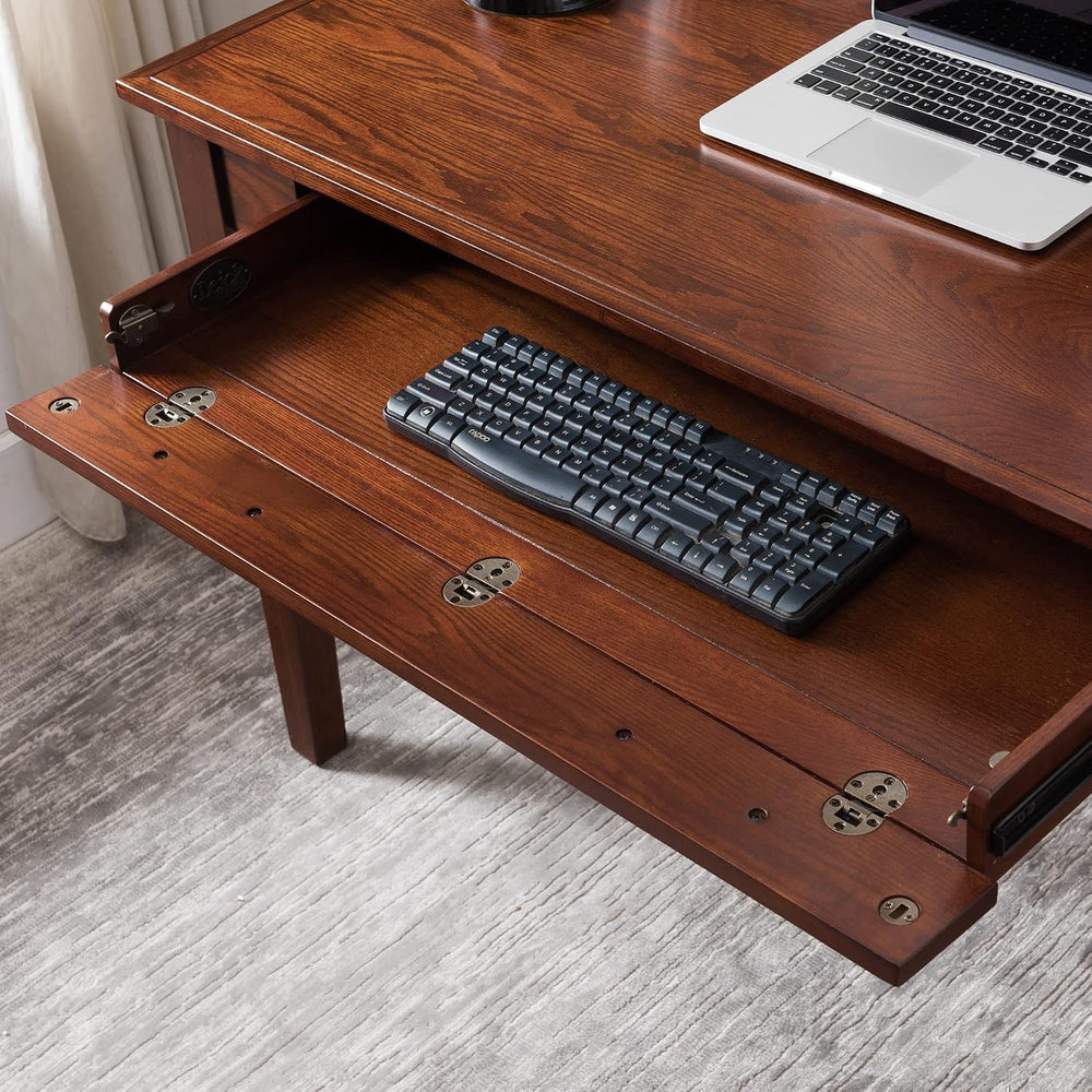 Leick Home Mission Desk, 48", Mission Oak