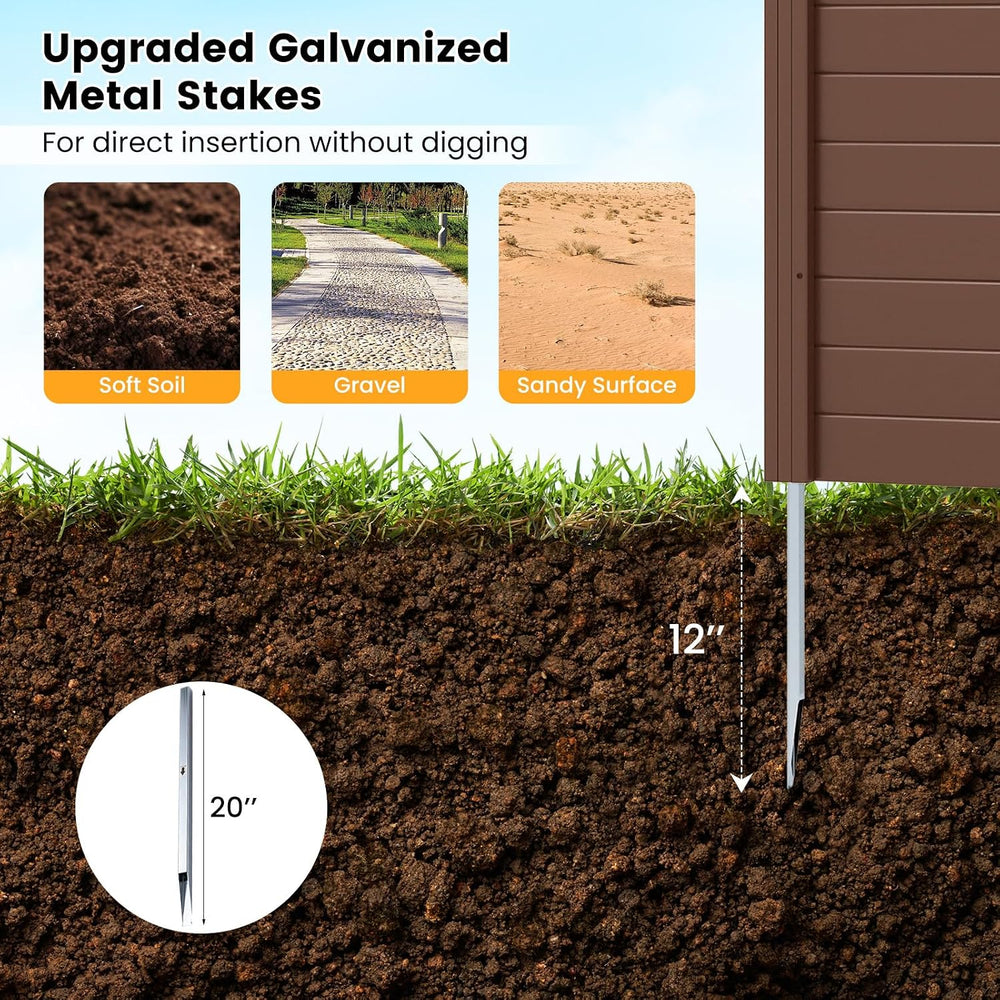 GIANTEX No-Dig Air Conditioner Fence, 4 Panels, 48''W x 48''H...
