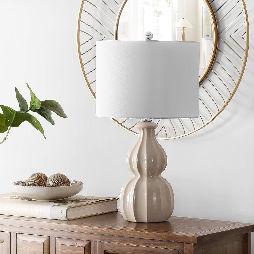 SAFAVIEH Wade Table Lamp, 25.5" Ivory TBL4274B