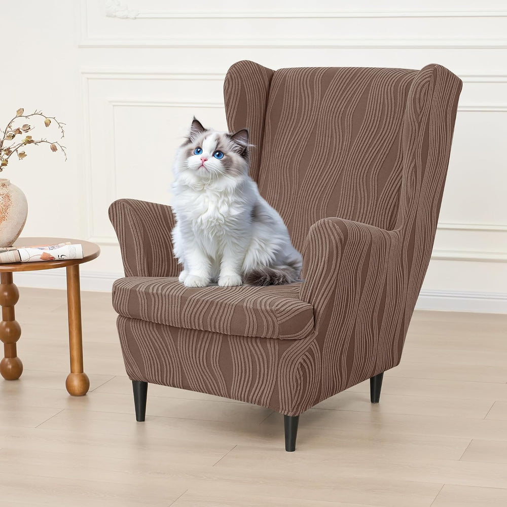 Eco-Ancheng Wingback Chair Covers Wing Armchair Slipcover Wing Chair Covers