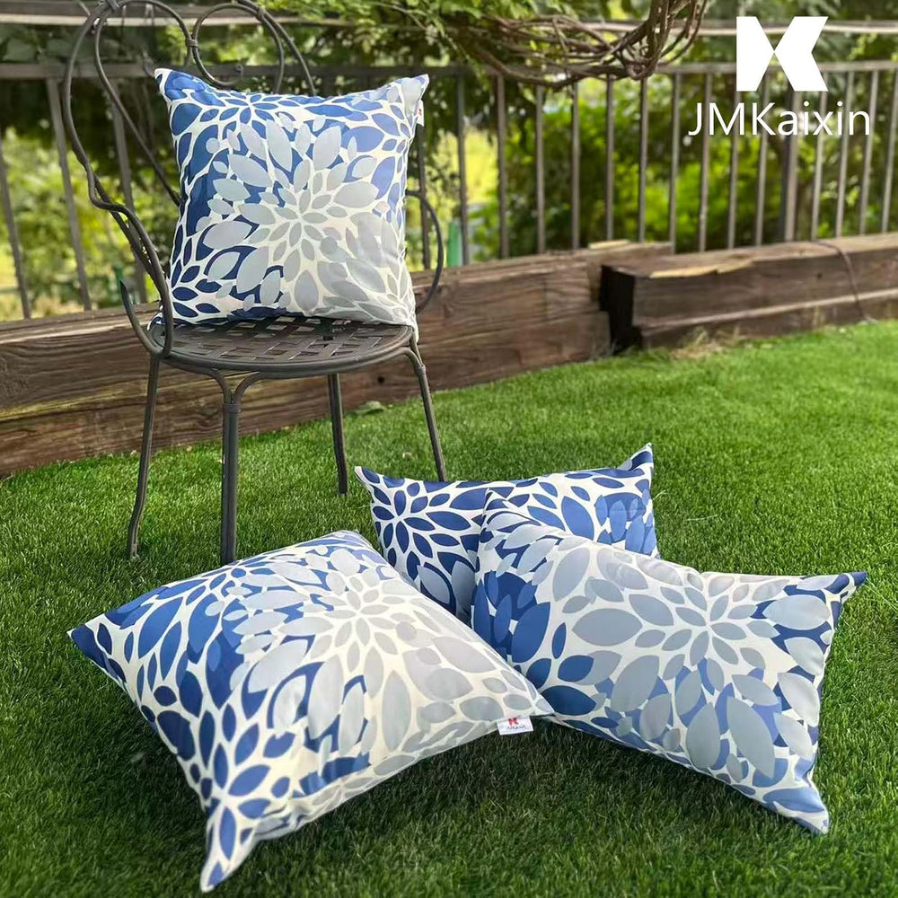 Outdoor/Indoor Throw Pillows with Inserts, 18"x18" Pack of 2