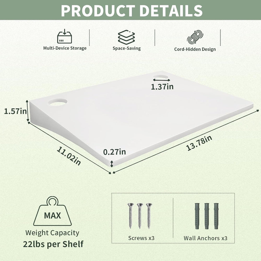 Projector Wall Mount Shelves, Floating TV Shelf, 2 Pack