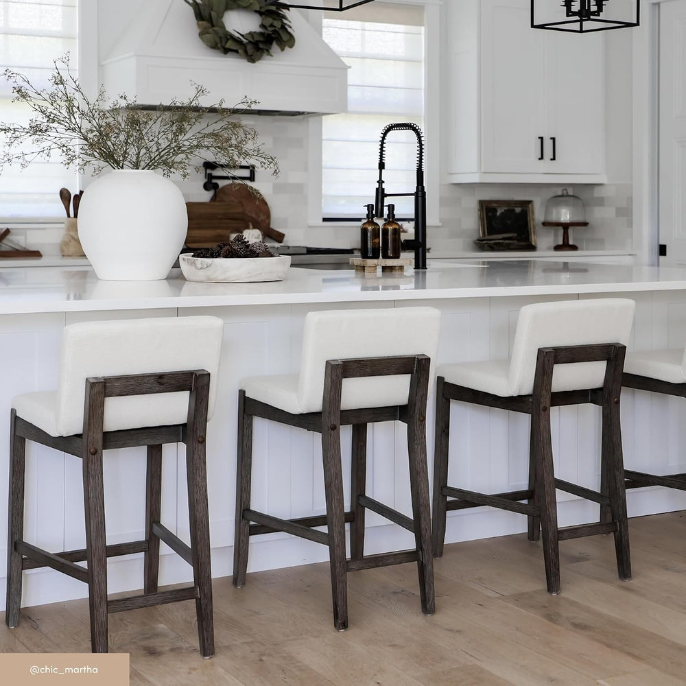 Nathan James Gracie Modern Counter Height Bar Stool with Back, Counter Stool ...