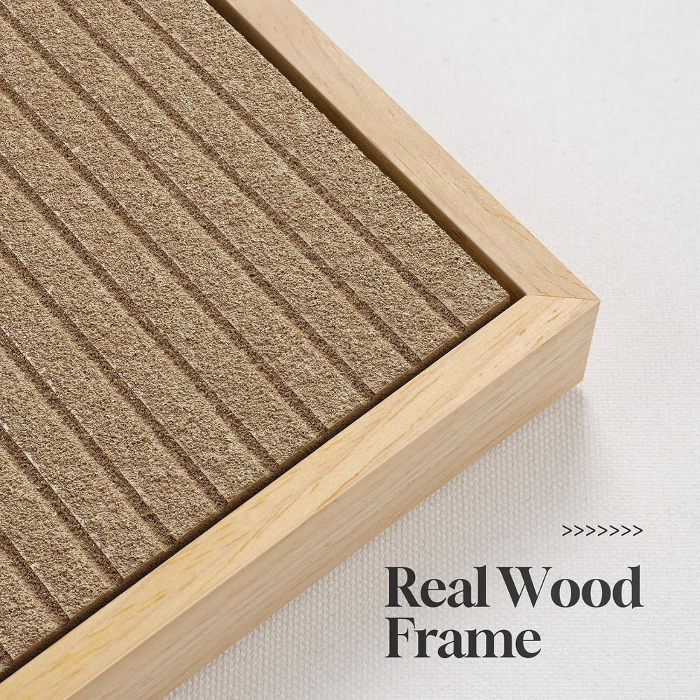 Large 3D Textured Framed Neutral Abstract Wall Art Set, 2 Piece 24x36 In