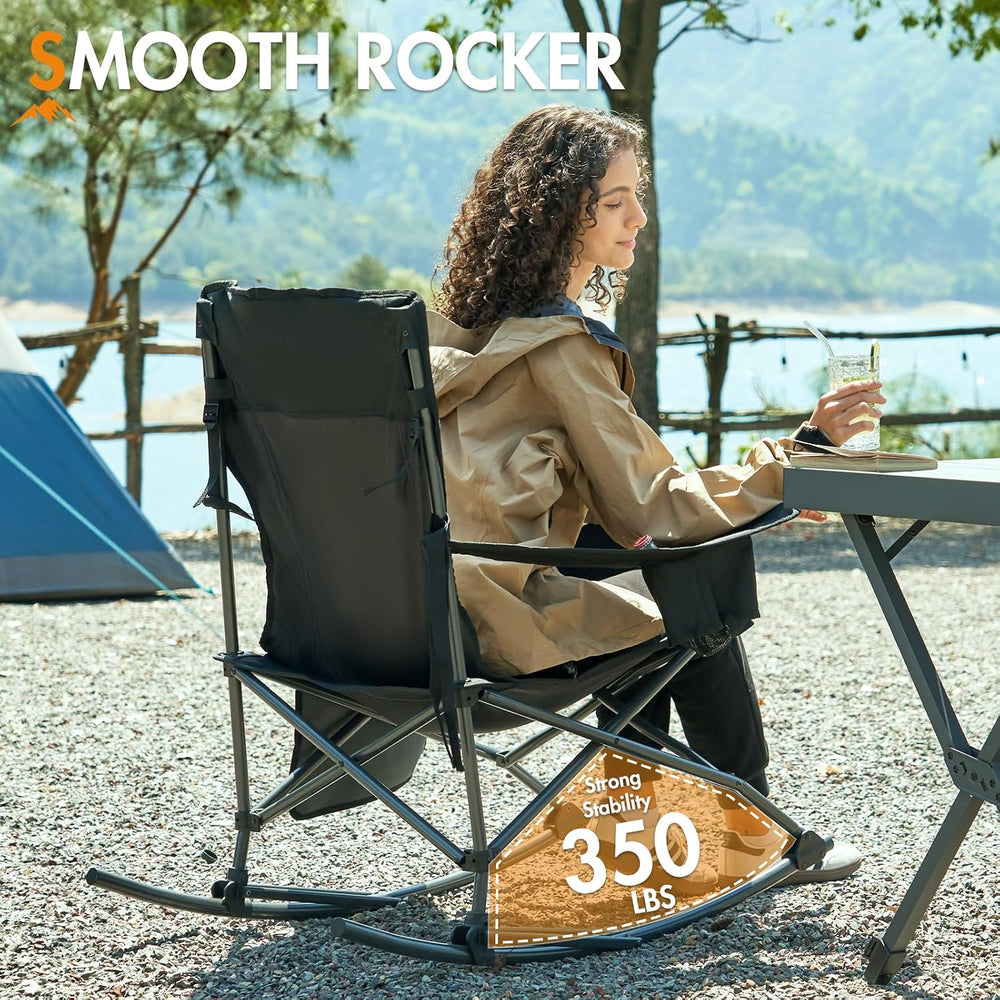 Portal Outdoor Rocking Camping Chair Folding Portable Rocker