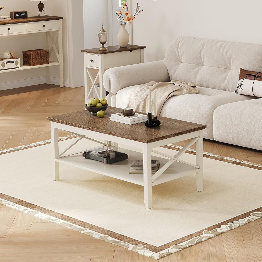 ChooChoo Farmhouse Coffee Table with Thicker Legs