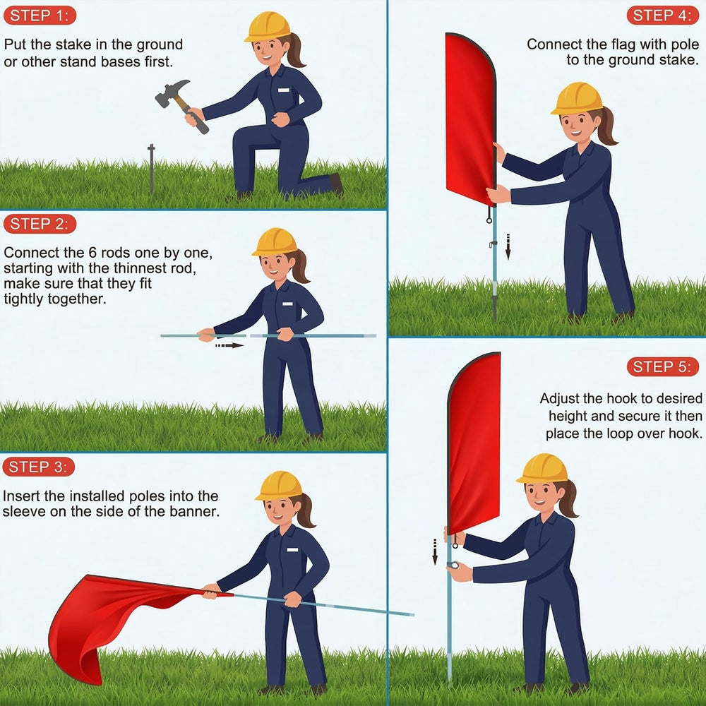 3pcs Fall Pumpkins Feather Swooper Flag Kit, Yard Sign with Pole Stake