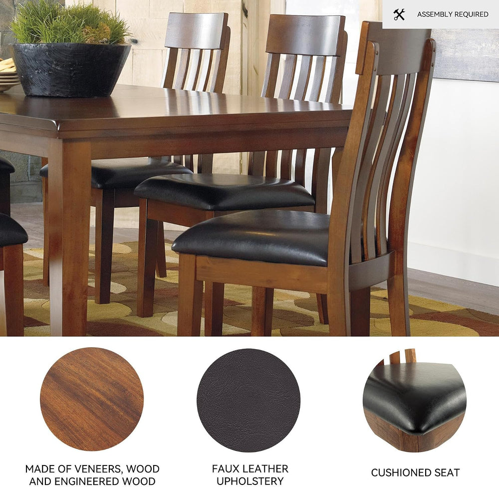 Signature Design by Ashley Ralene Wood Dining Chairs Set of 2, Brown