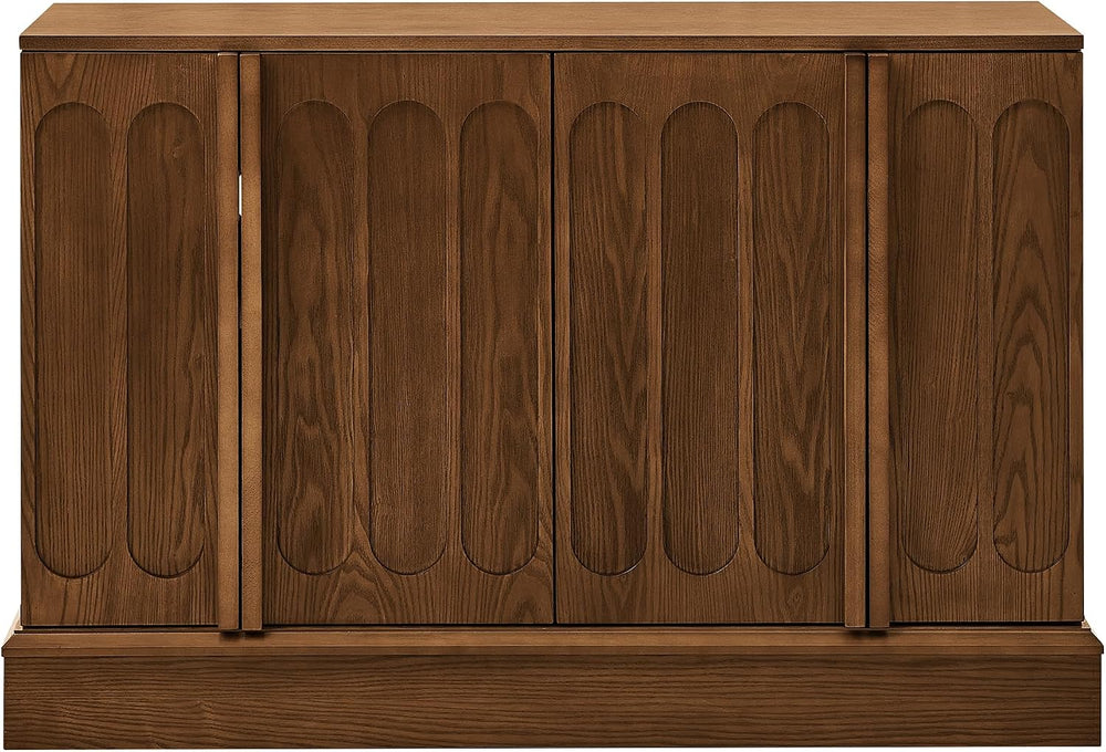 LKTART 45" Mid-Century Modern Sideboard Buffet Cabinet with Fluted Doors...