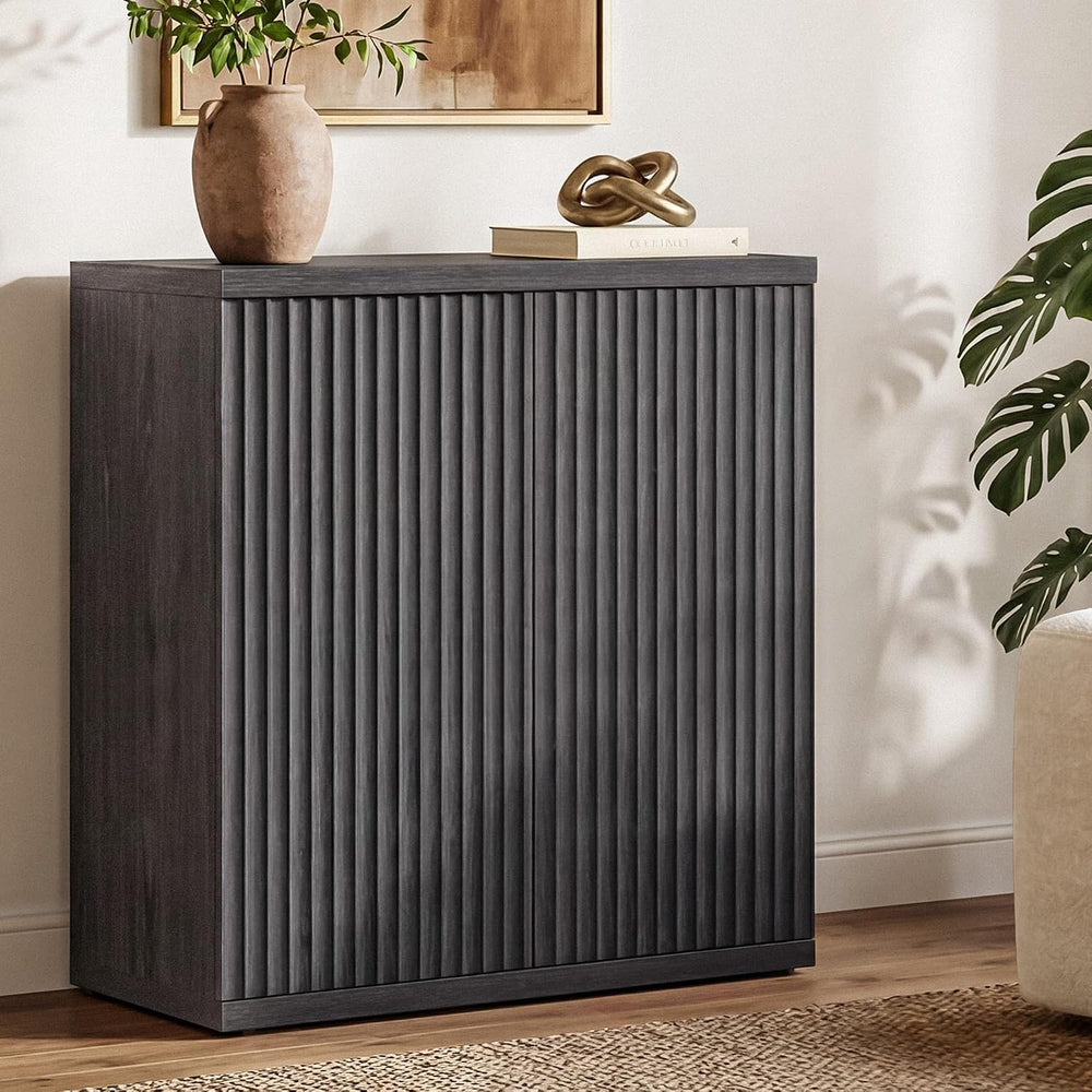 SICOTAS Buffet Cabinet with Storage Sideboard Cabinet with Doors & Shelves
