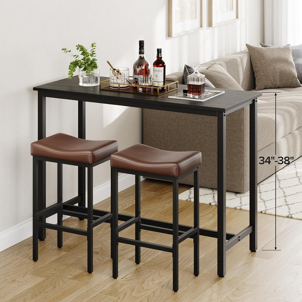 Compact 24 Inch Counter Height Bar Stools Set of 3