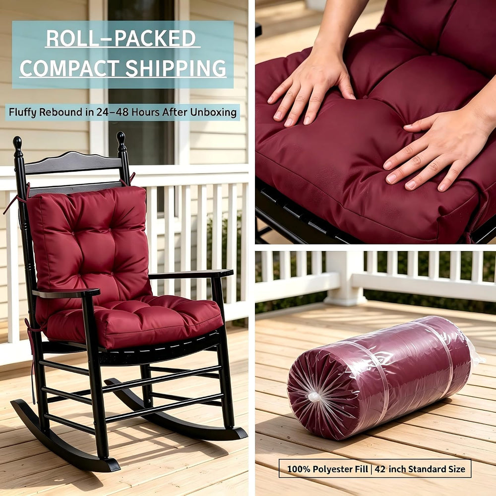 QILLOWAY Outdoor Chair Cushion for Patio Furniture, Waterproof Patio Cushions...